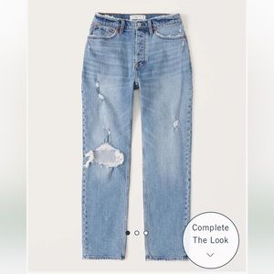 Abercrombie Curve Love High Rise Dad Jeans